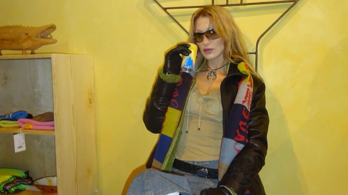 Bella Hadid Brings Her Signature Y2K Style to Aspen