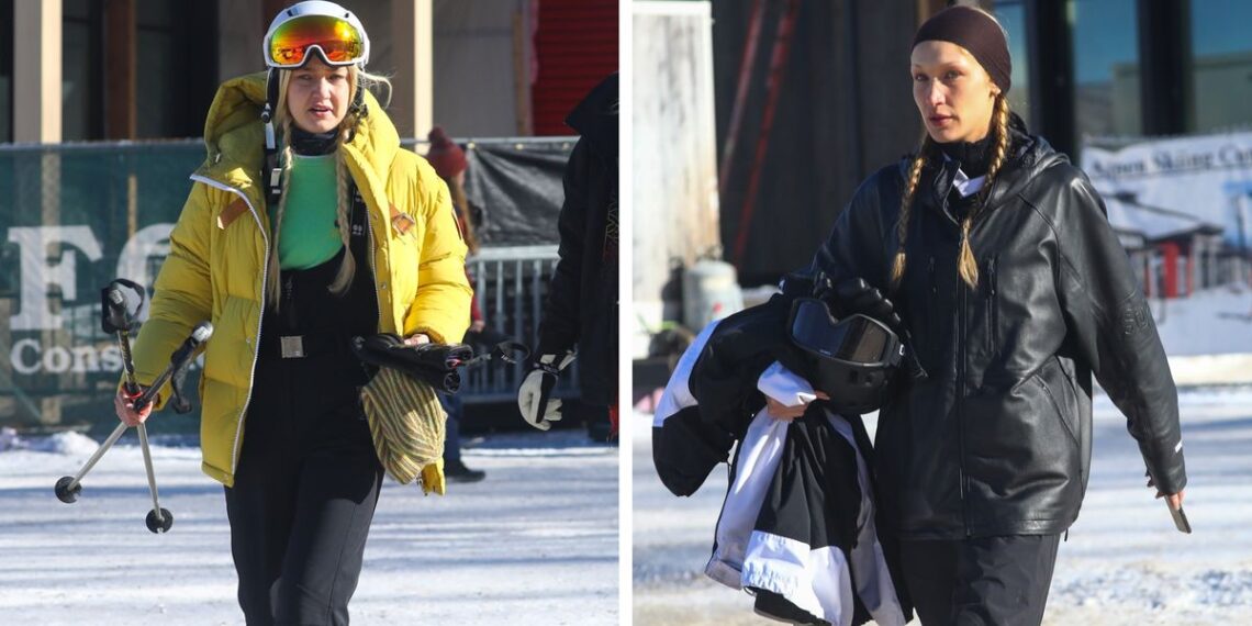 Gigi and Bella Hadid Look So Chic During Ski Trip in Aspen