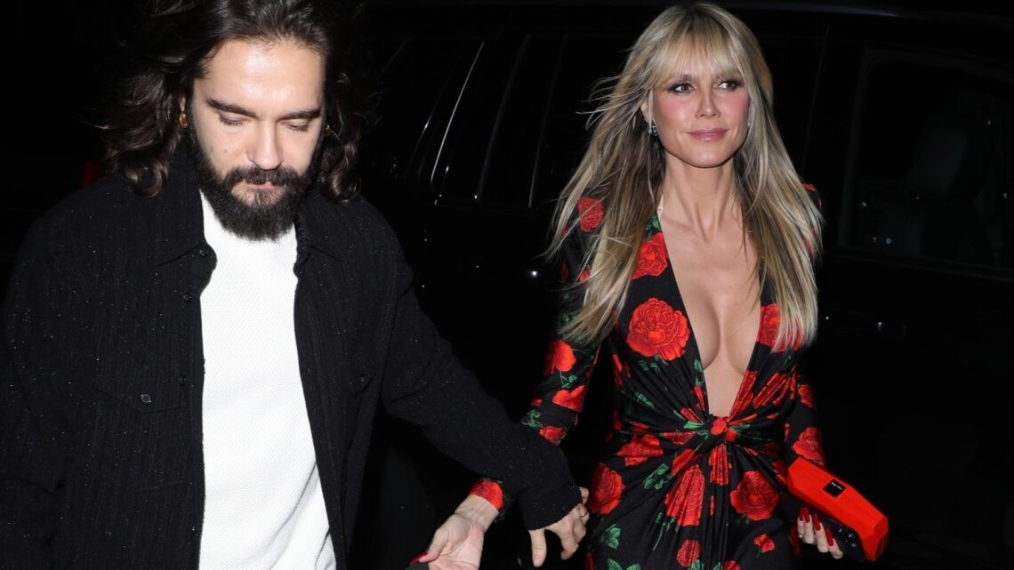 Heidi Klum, 49, goes braless in plunging jumpsuit for date night with husband