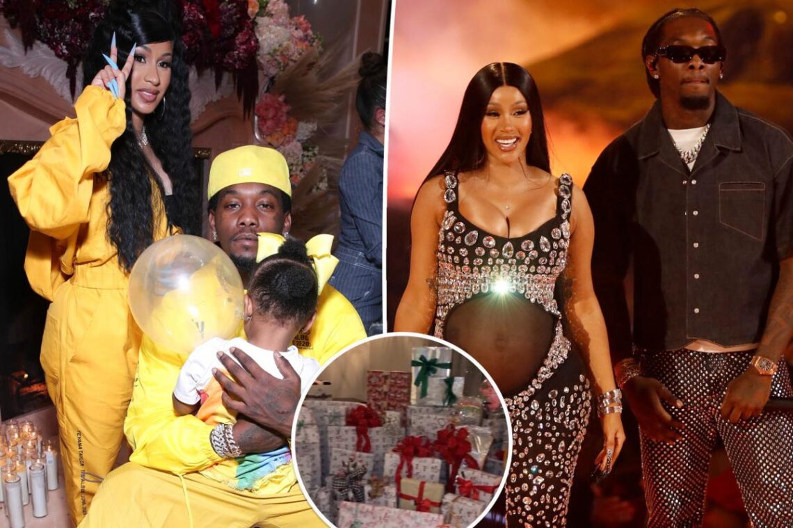 Cardi B shows off room full of presents ahead of Christmas