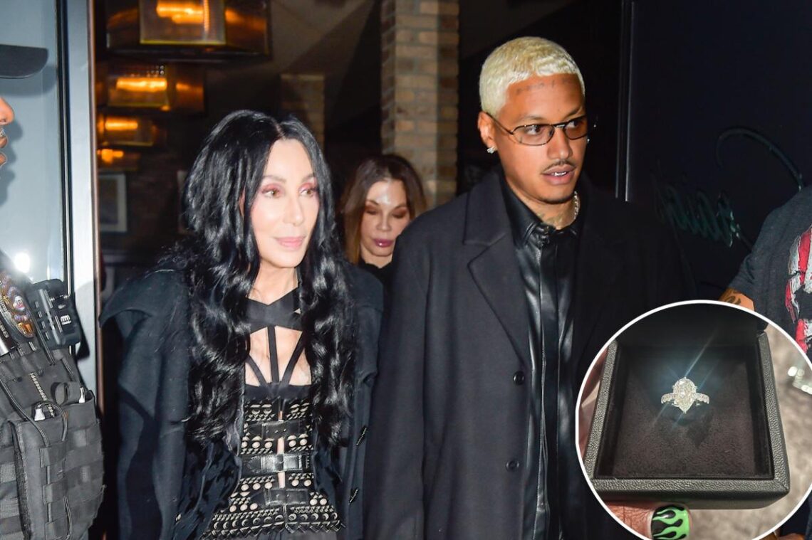 Cher teases fans with pic of diamond ring from Alexander ‘AE’ Edwards